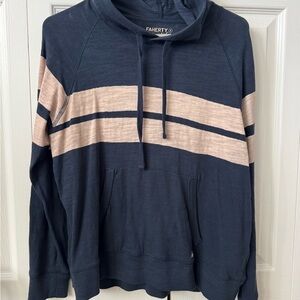 Faherty Women’s Striped Lightweight hoodie